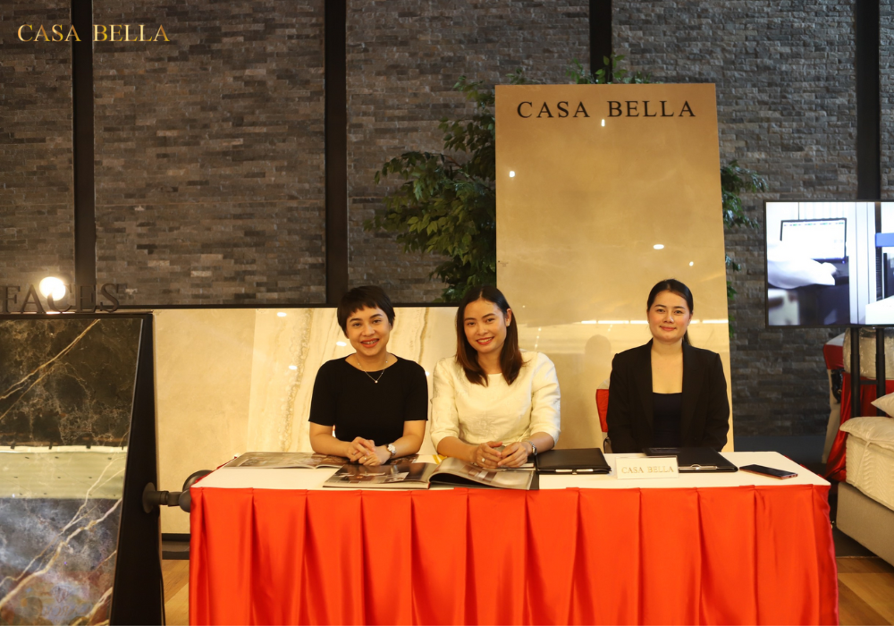 Gian hàng trưng bày các sản phẩm của Casa Bella tại sự kiện